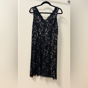 LOFT Black Lace Dress